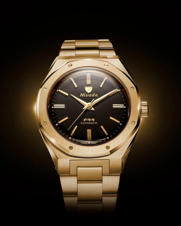 スイスの老舗ブランド「Nivada Grenchen」- 新作腕時計- 天然オニキス