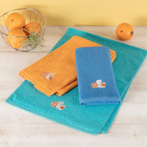 オレンジマーシャ ライトフェイスタオル