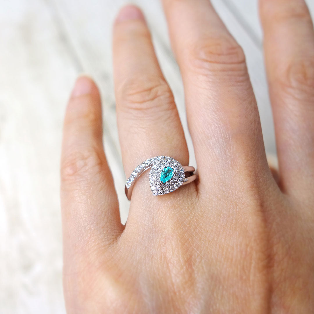 パライバトルマリン（ブラジル産） リング（指輪） ｜ RX01417 – 大阪