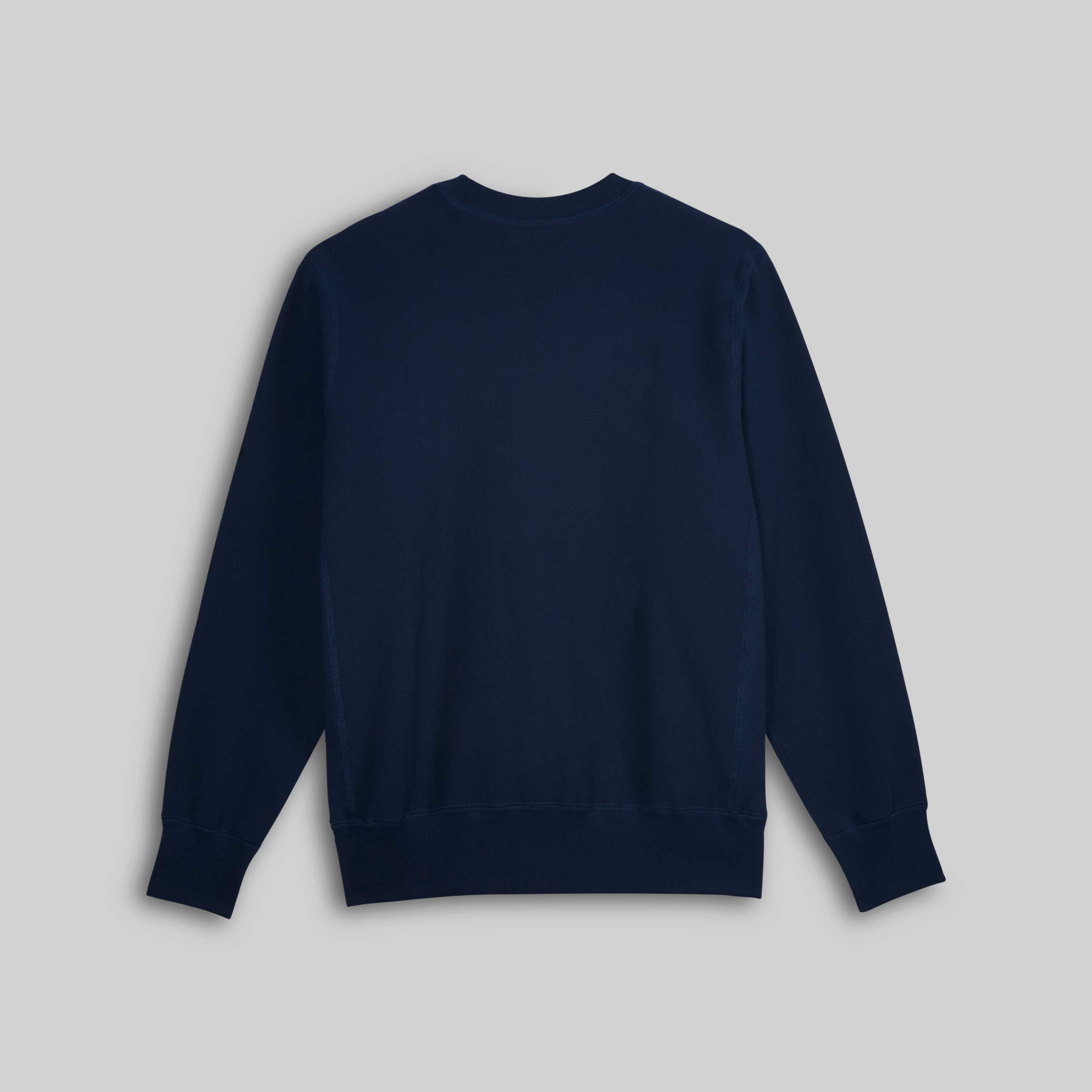 Crewneck Sweatshirt Navy 400 GSM Fleece – House Of Blanks