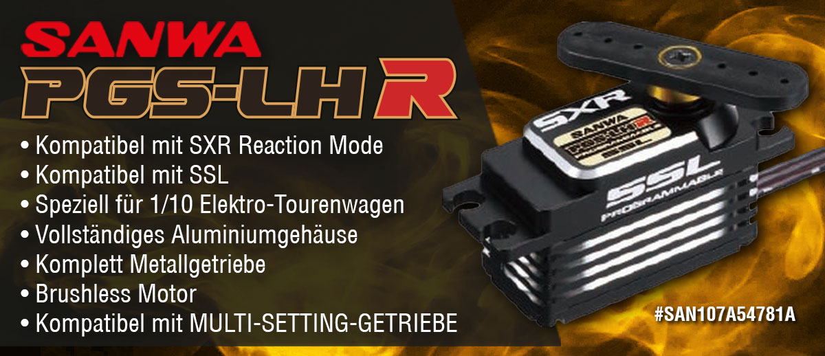 SANWA PGS-LHR Low Profile Servo - HOECO Handels GmbH