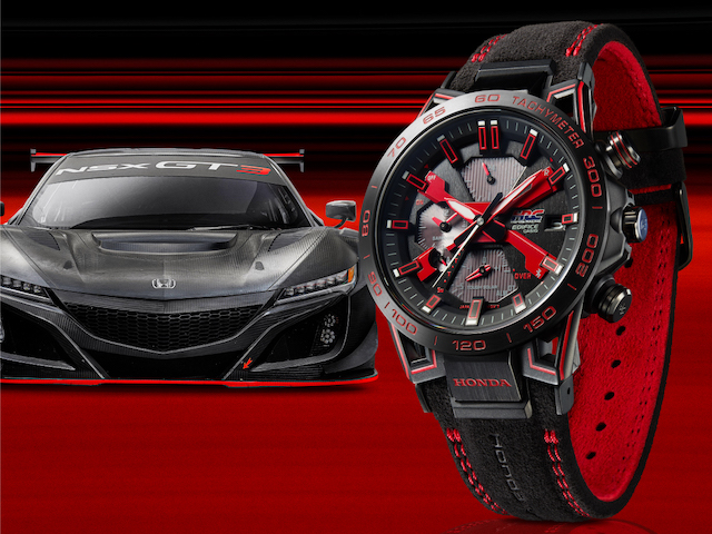 EDIFICE】ホンダレーシングやタイプRの象徴「赤バッジ」を腕に纏え