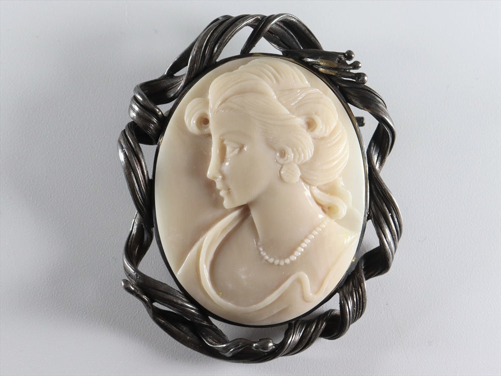 Donadio工房 ヴィンテージカメオブローチ K14 Donadio工房