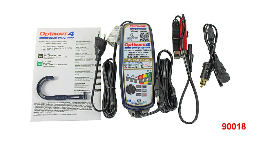 バッテリー充電器 Optimate 4 Quad プログラム | BMWモーター