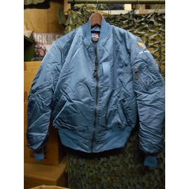 ALPHA MA-1 米国製 デッドストック ネービー グランドクルーSサイズ