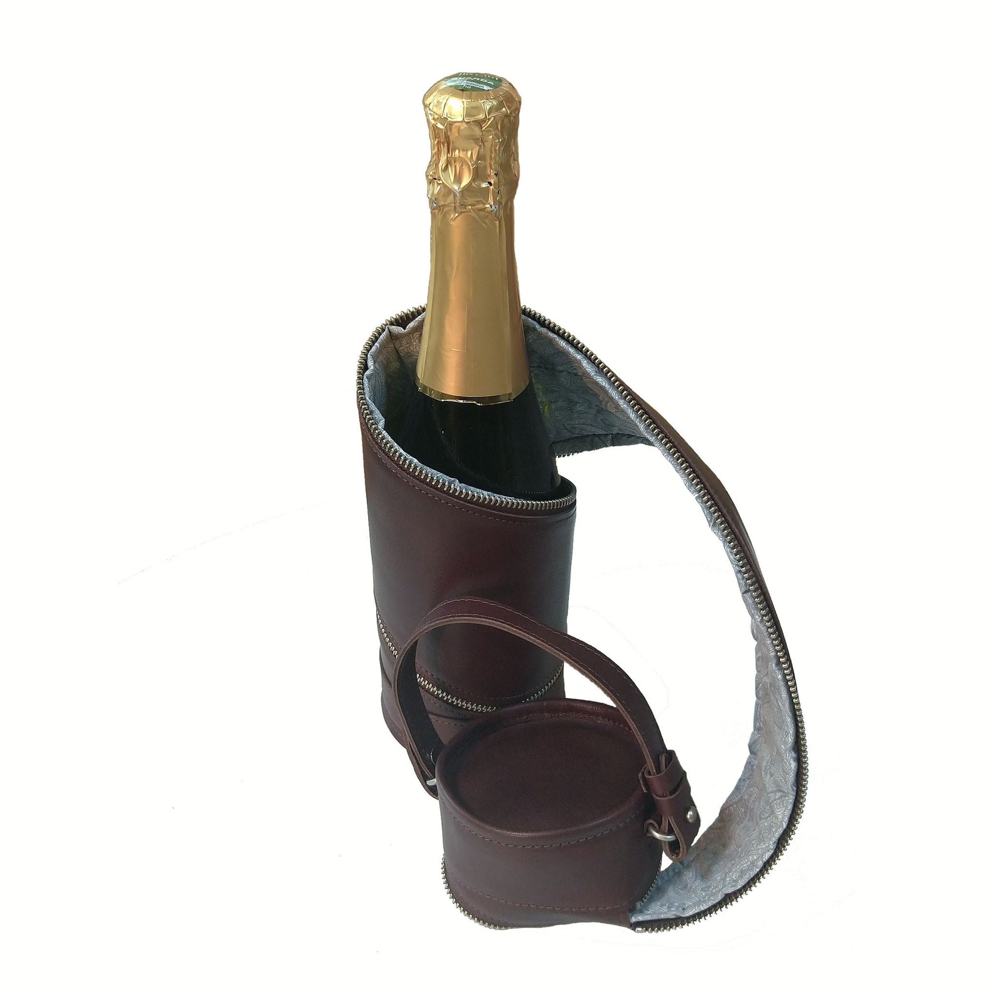 在庫限り】豊岡製／日本製／国産／牛革／レザー／ボトルケース／ボトル