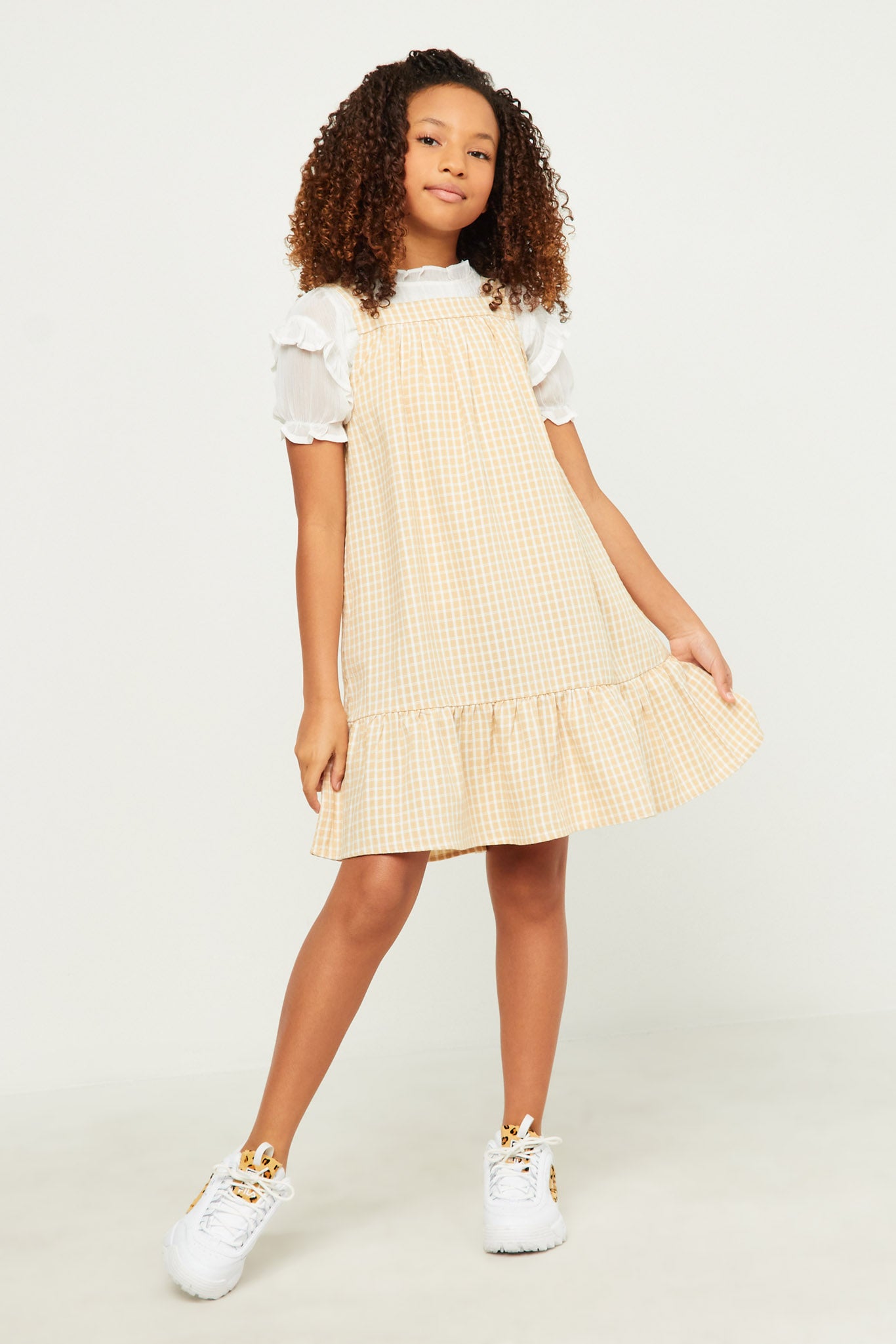 Girls Ruffle Hem Sleeveless Dress | Cute Girls' Clothes – Hayden Girls