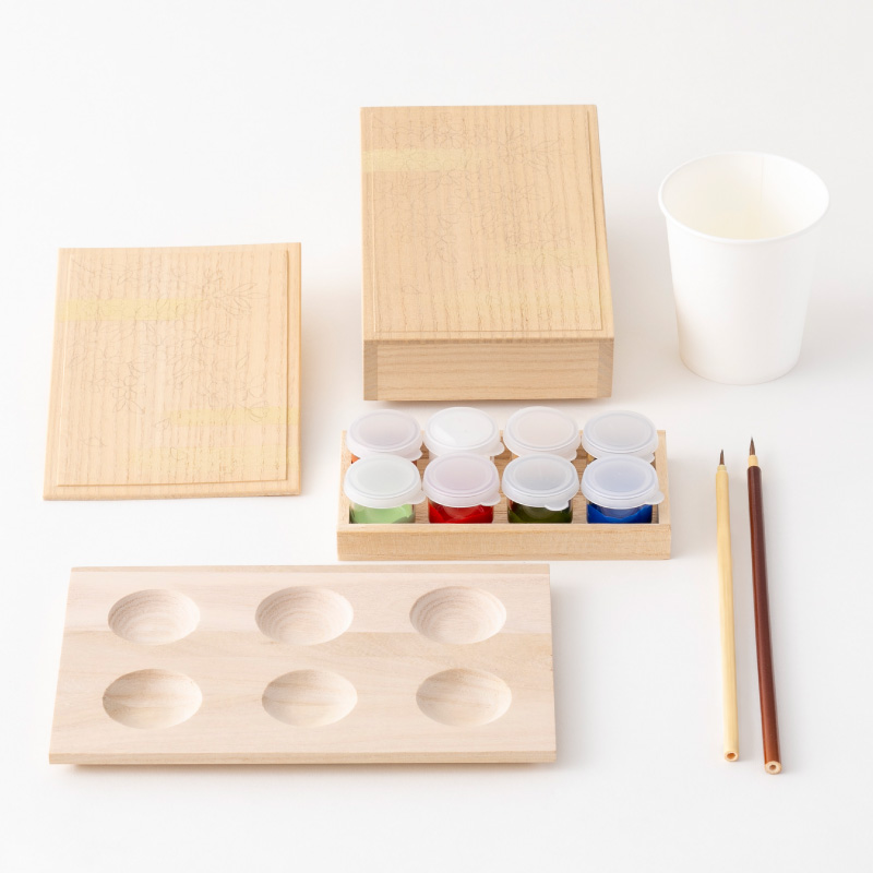 桐箱絵付けキット〈桜〉｜ 桐箱・京都 堀川五条 - 株式会社箱藤商店