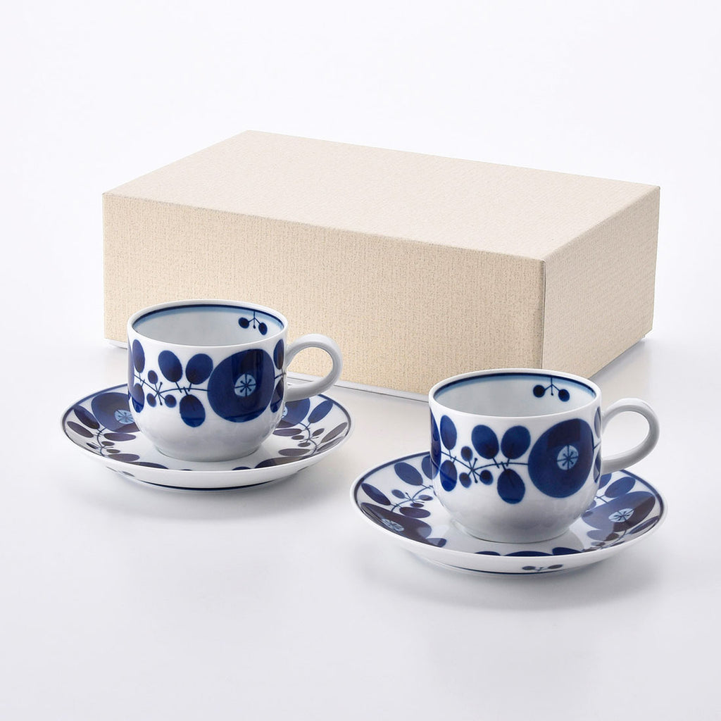 ギフト】ブルーム コーヒーカップ&ソーサー 2客セット | 白山陶器直営