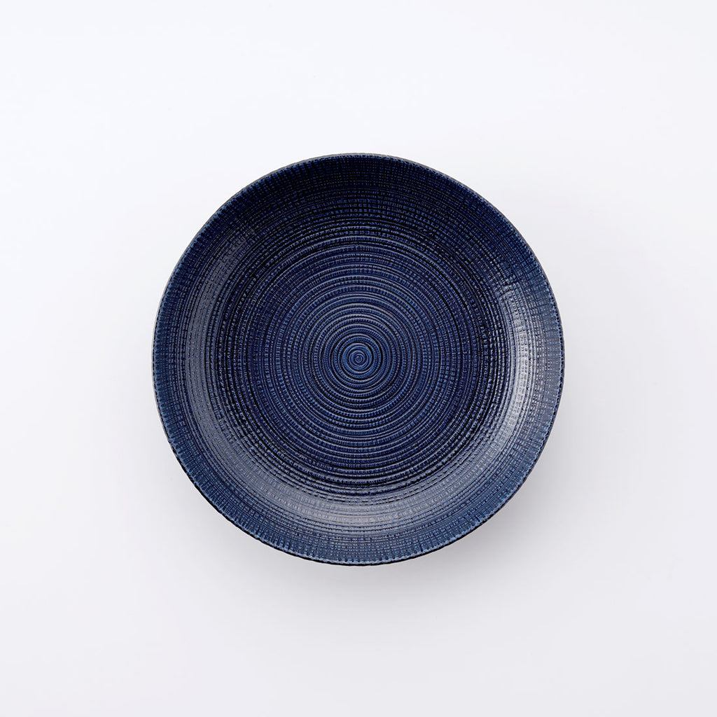 うず潮 多用皿 青 | 白山陶器直営オンラインストア