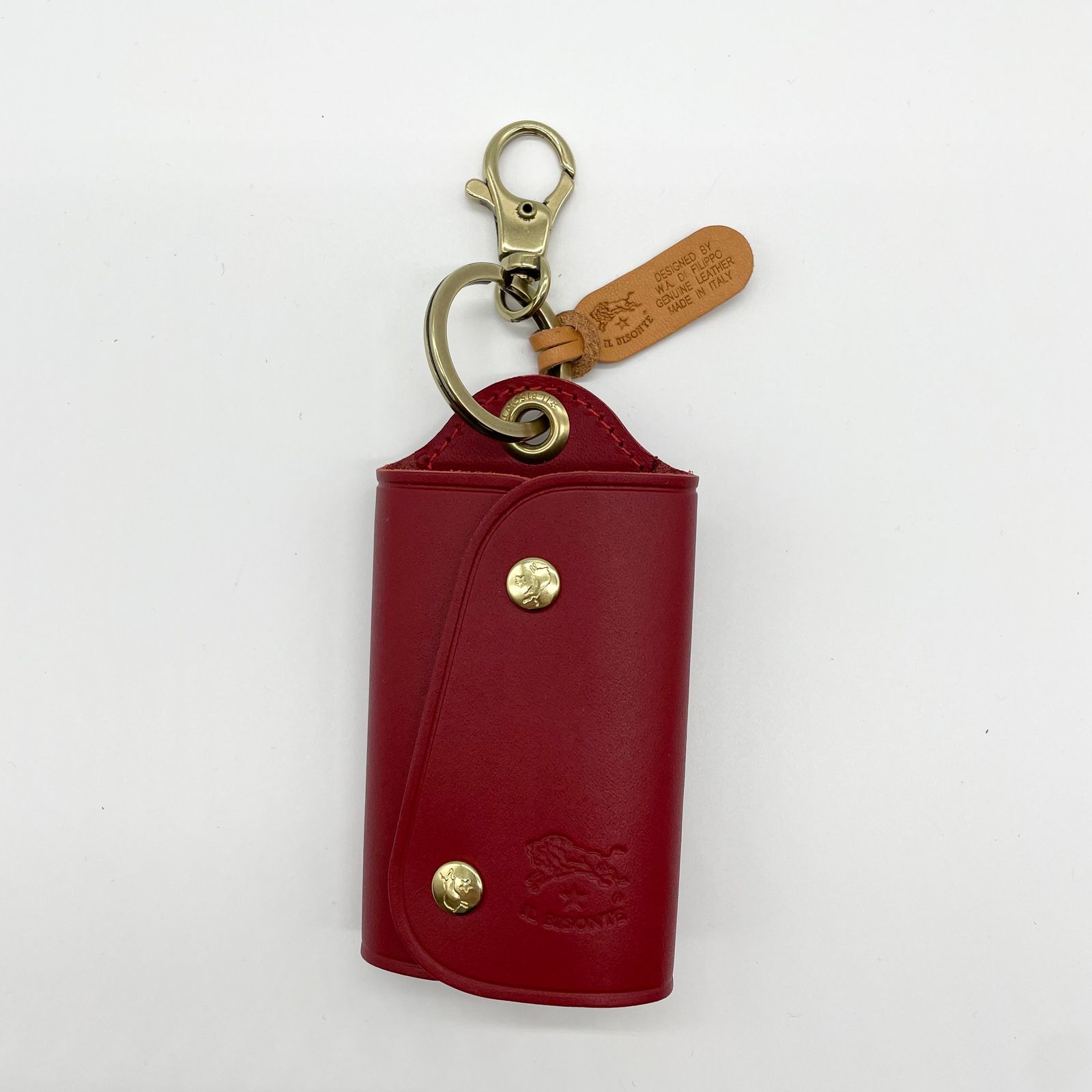 IL BISONTE - キーケース/スマートキー用/レッド | HALLOW's web store