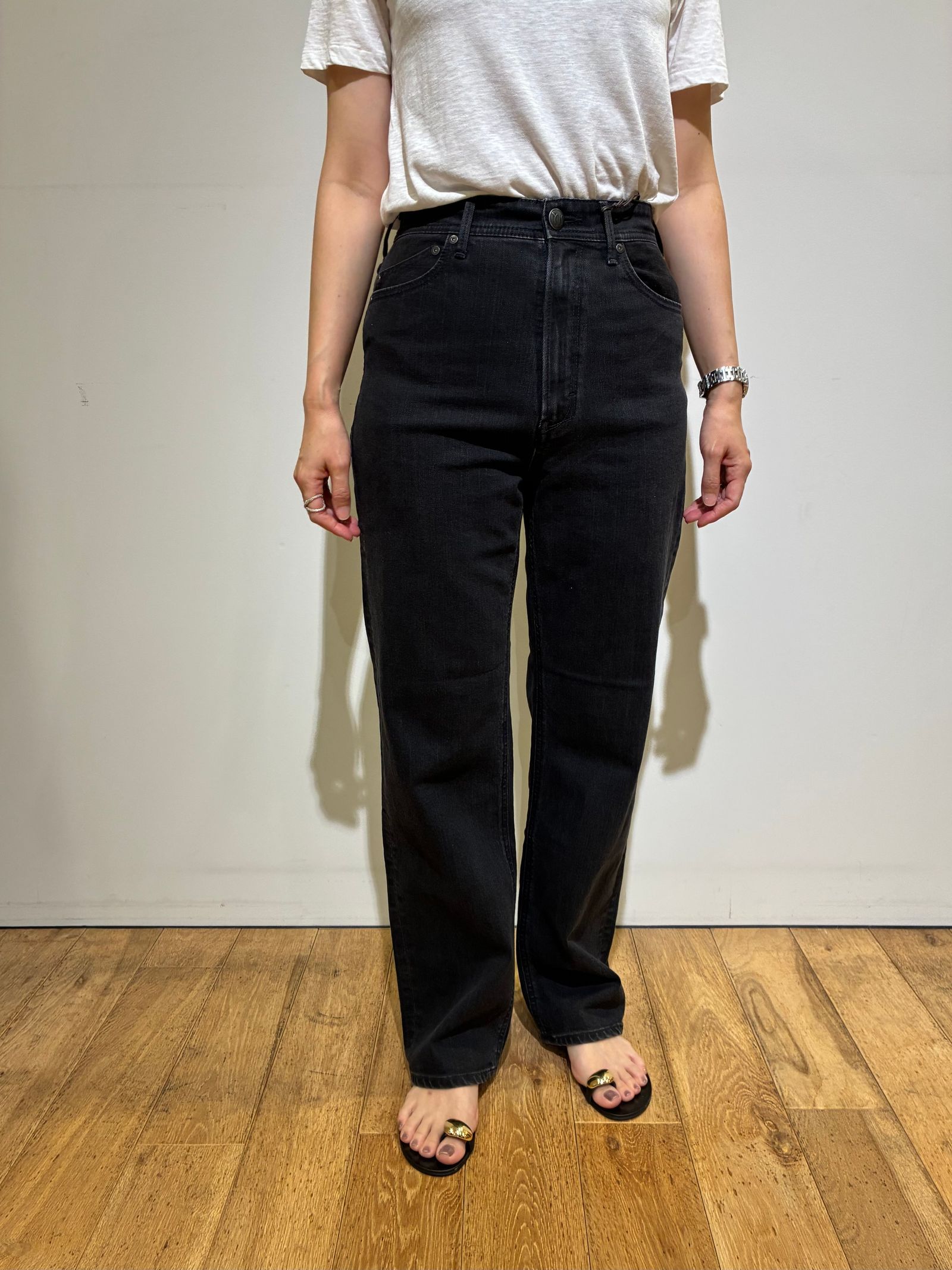 YANUK - LEA / ボーイズストレート / ストレートデニム / ブラック