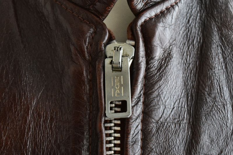 1970s Lesco LEATHERS シングルライダースジャケット 表記42 - 古着屋