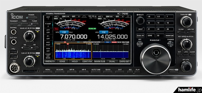 発売開始は5月予定＞アイコム、HF/50MHz帯の固定機「IC-7610」を正式