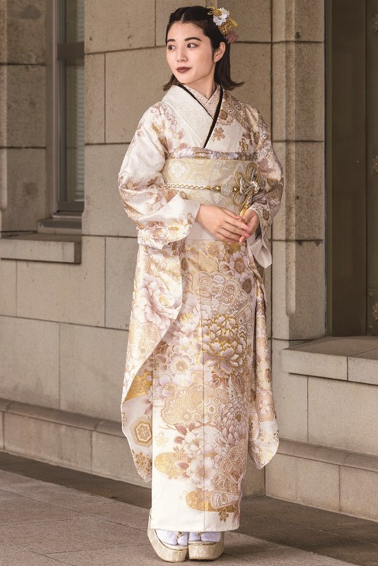 mn様 振袖フルセット 身丈165裄67 銀彩 からし色 黒 やまと誂え 成人式