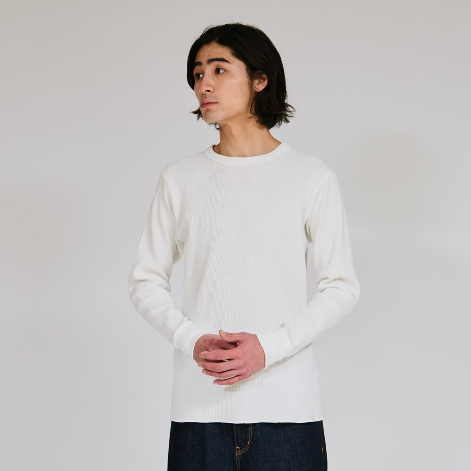 サーマルトップ クルーネックロングスリーブ ホワイト | ヘインズの