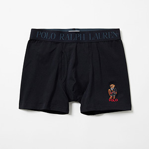 ボクサーブリーフ ホリデーベア刺繍 ブラック | ポロ ラルフ ローレン