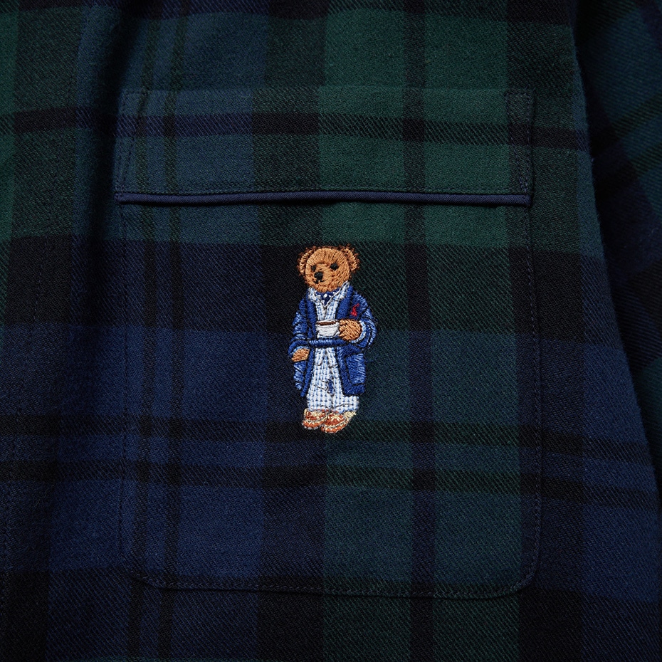 フランネルパジャマ ブラックウォッチ グリーン | ポロ ラルフ
