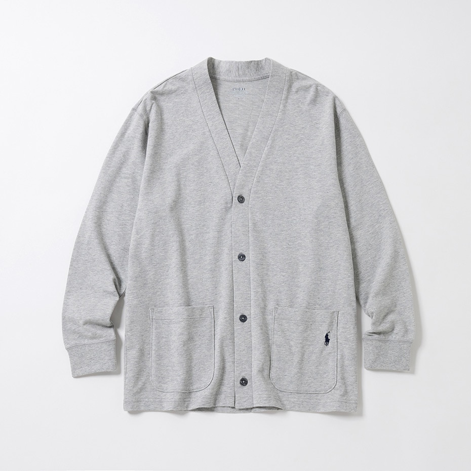 ミニフレンチテリー カーディガン ヘザーグレー | ポロ ラルフ