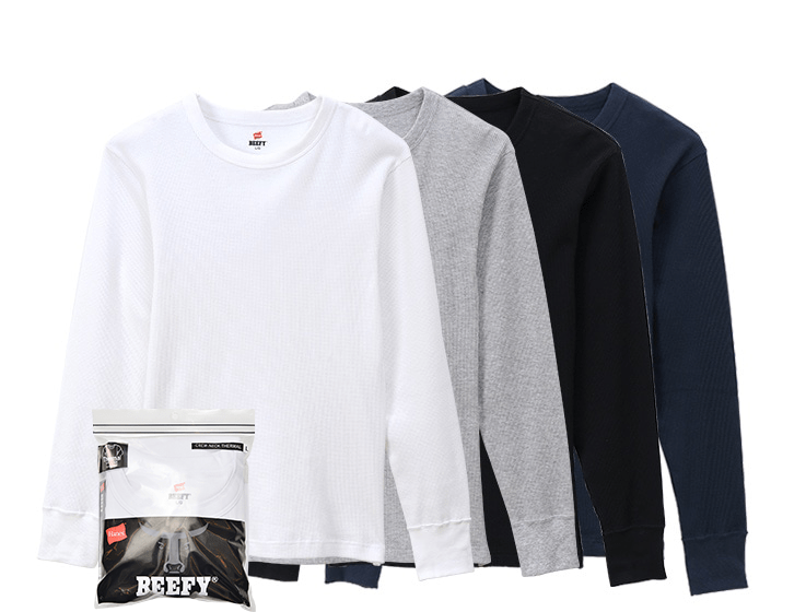 ヘインズワッフル素材サーマルアイテム特集ヘインズブランズ ジャパン