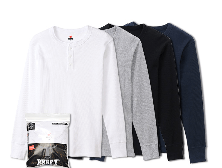 ヘインズワッフル素材サーマルアイテム特集ヘインズブランズ ジャパン