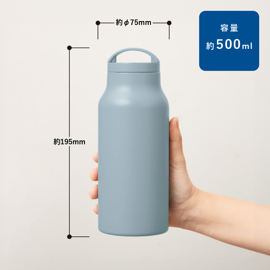 グッドデザイン賞受賞】Handitシンプルサーモボトル500ml【最安値1,419