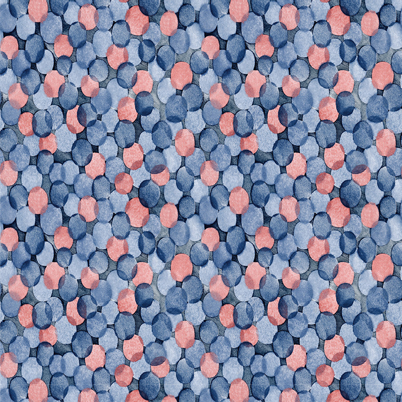 滲水玉 にじみみずたま ／ いろはな 壁紙｜おしゃれなシール壁紙