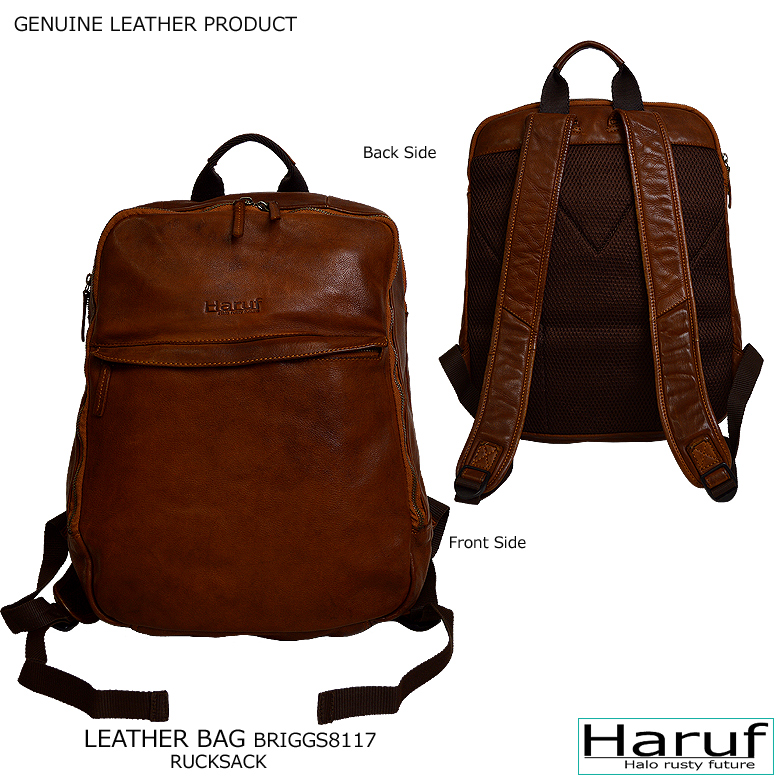 Haruf 本革 リュック バックパック メンズ レディース 革 レザー