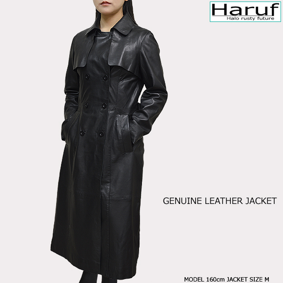 レザーコート トレンチコート ロングコート レディース 本革 イタリア