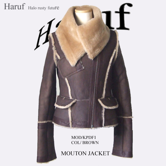 ムートンジャケット ライダースジャケット レザージャケット 革ジャン