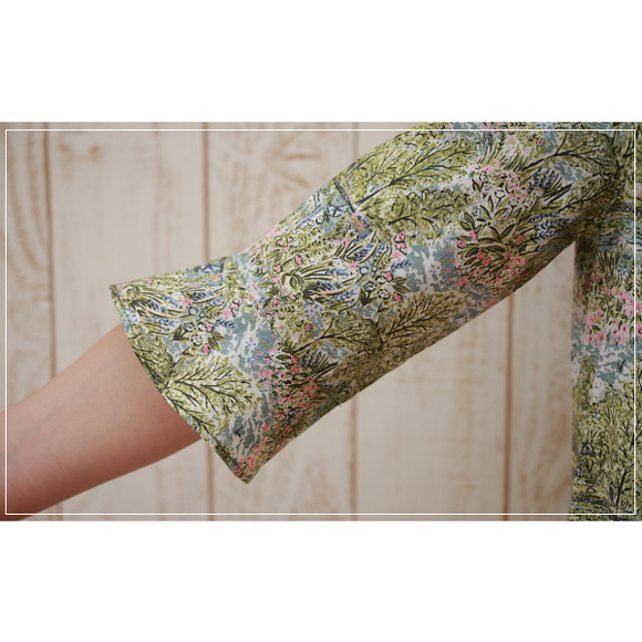 リバティ グレンコットハウス 仕立て アンブレラスリーブ ワンピース