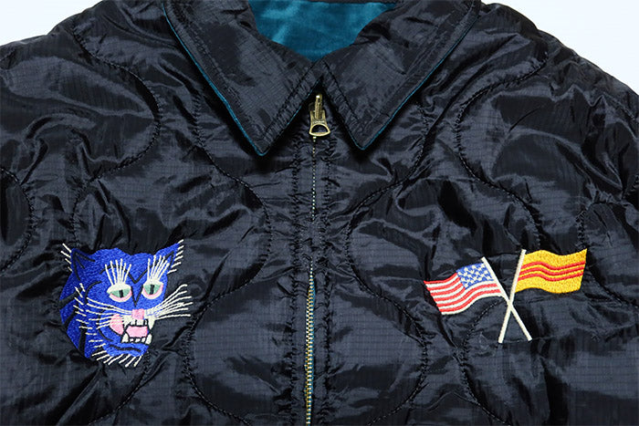 Houston ベトジャン リバーシブル 中綿 キルティング ベロア HOUSTON