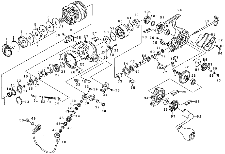 ダイワ純正お取り寄せパーツ：納期1ヶ月】17紅牙EX 2510RPE 製品コード