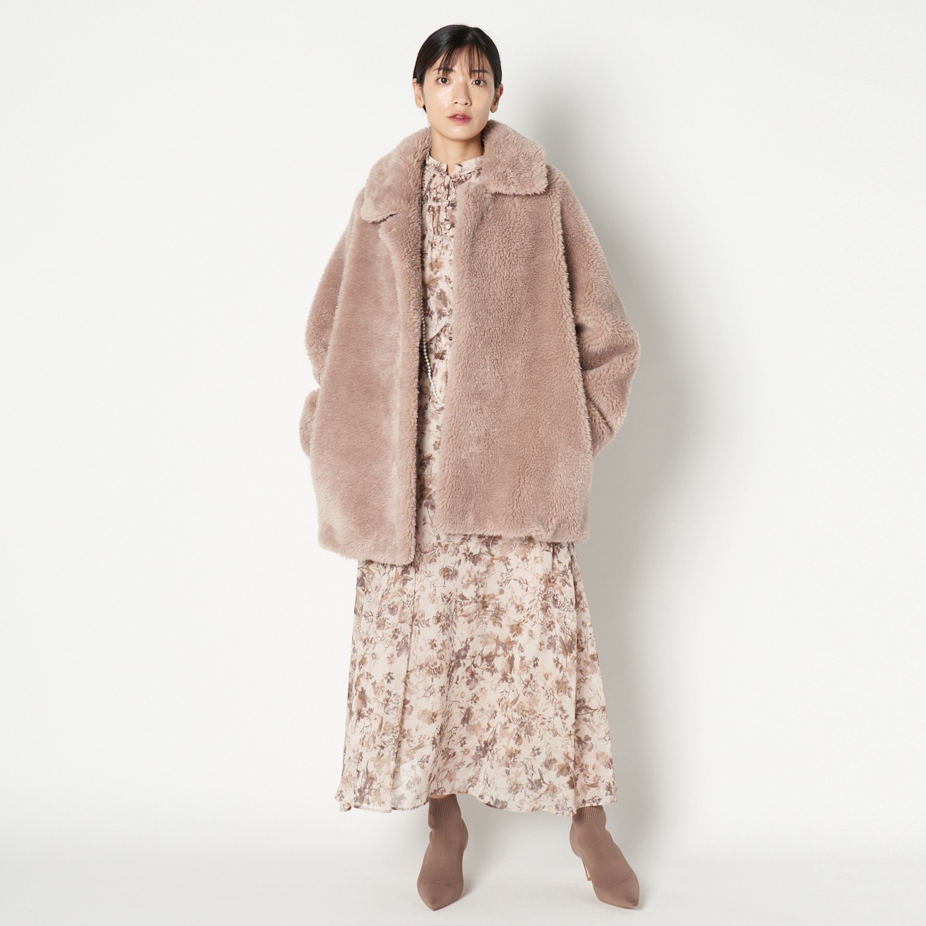 ECO FUR CHESTER DOLMAN COAT｜HELIOPOLE｜HÉLIOPÔLE（エリオポール