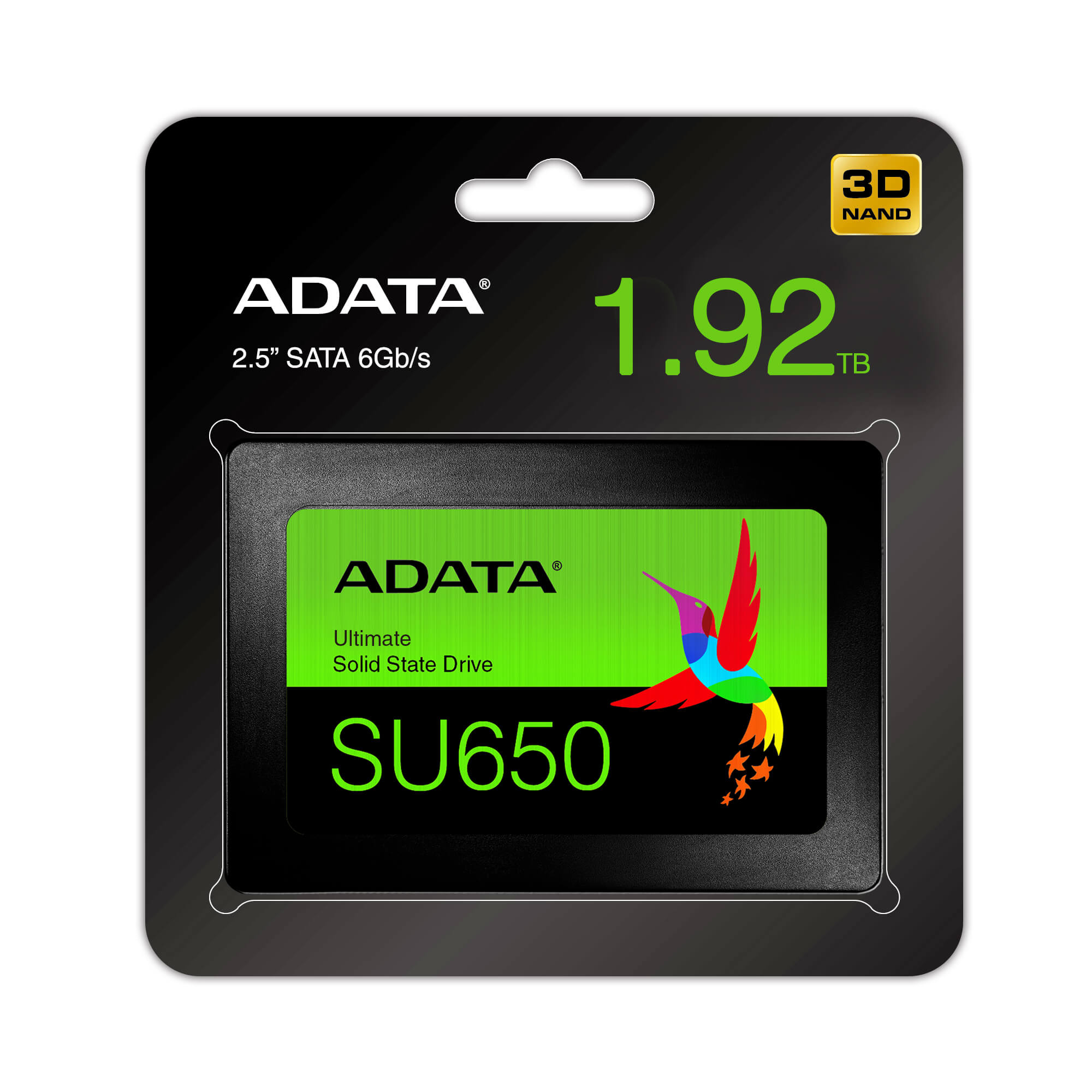 ADATA SSD 1.92TB Ultimate SU650 SATA 6Gbps 3D NAND ASU650SS-1T92T