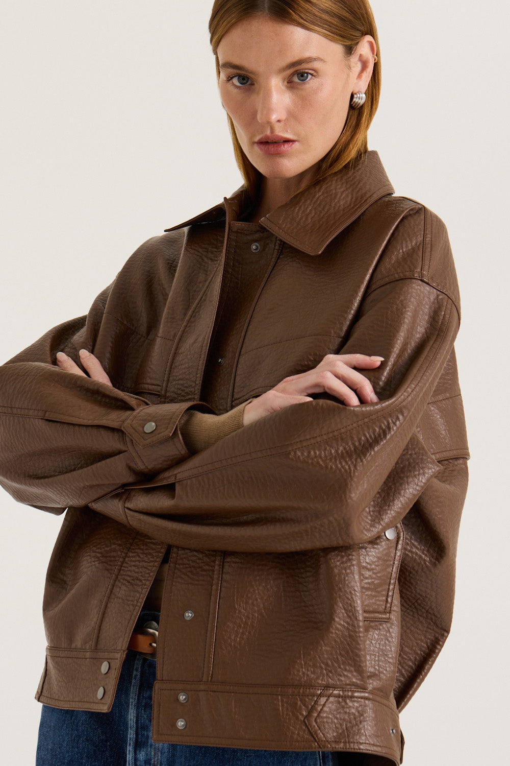 Nova Jacket | Brown Leather | Henne