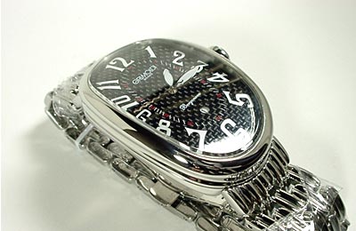 イタリア機械式（自動巻き）腕時計【グリモルディGRIMOLDI】「カーボン」