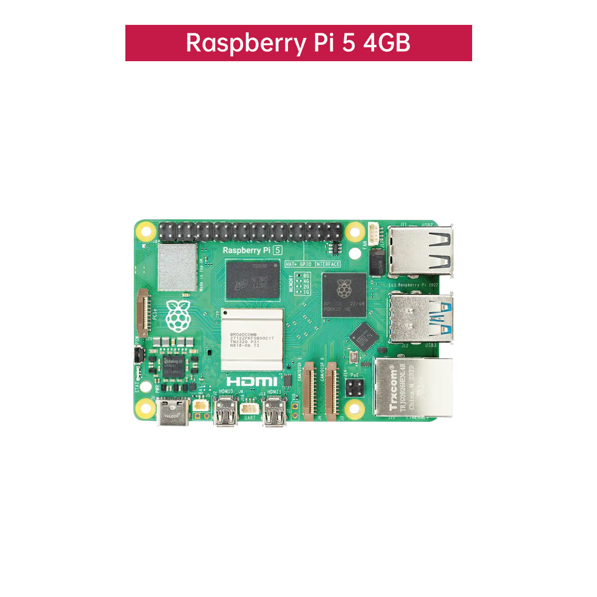 Raspberry Pi 5 4G/8G Controller Python Programming Linux Vision 4B