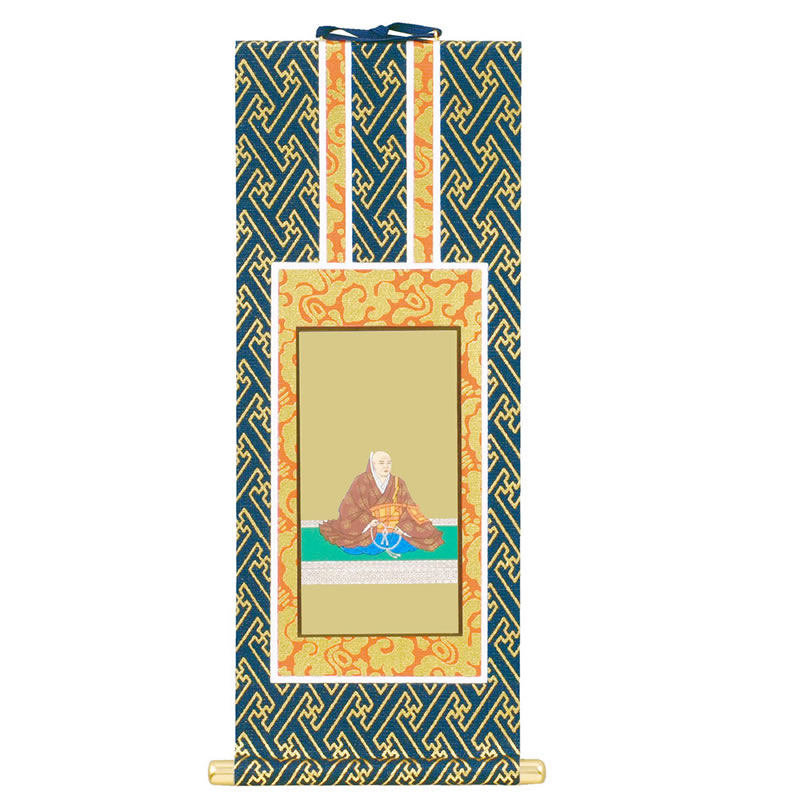 浄土真宗 本願寺派 掛け軸】本尊：西立阿弥、両脇：蓮如上人/親鸞聖人