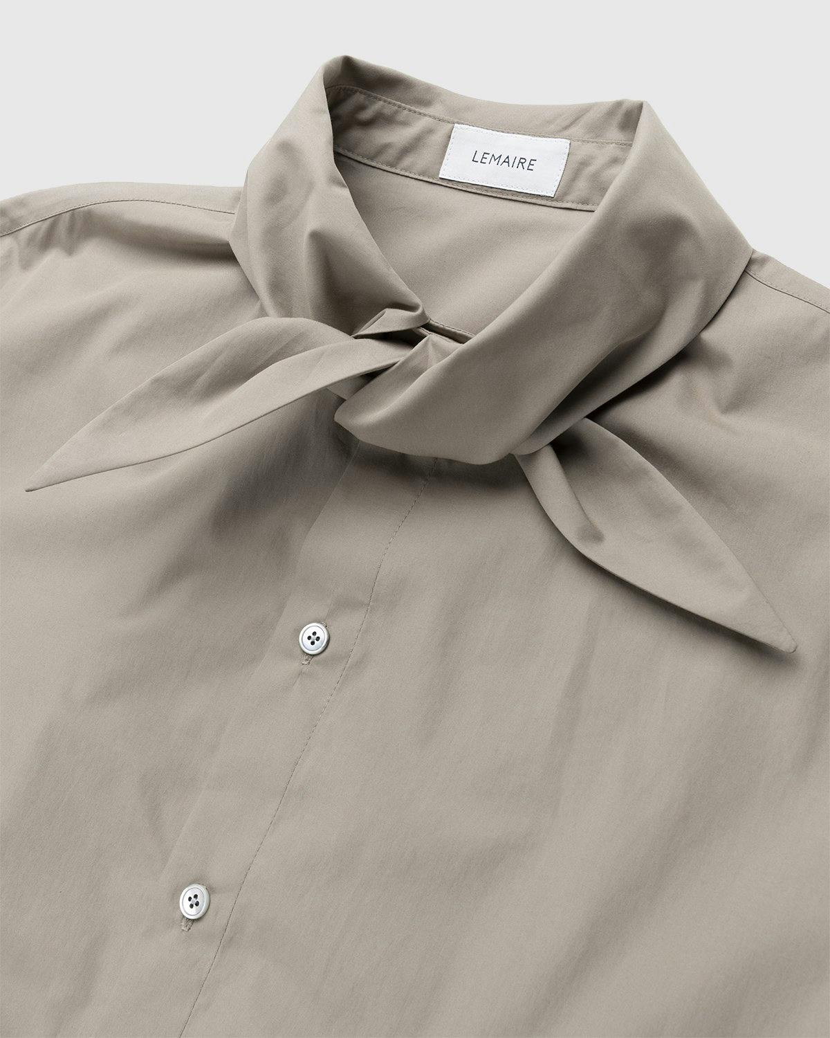 Lemaire – Tie Neck Shirt Greige
