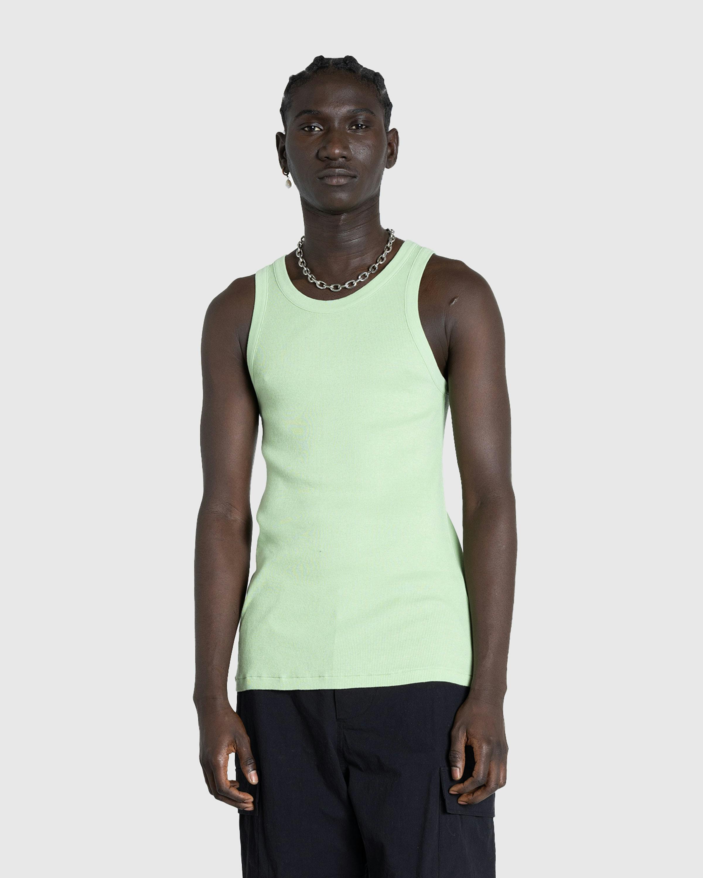 Auralee – Organic Soft Rib Tank Light Green