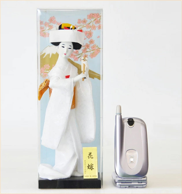 日本人形 【花嫁・白無垢】4号 ケース入り【J009】 | 職人手作りの