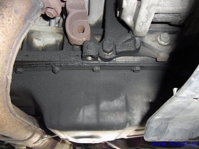 バッフルプレート付オイルパンへ交換する