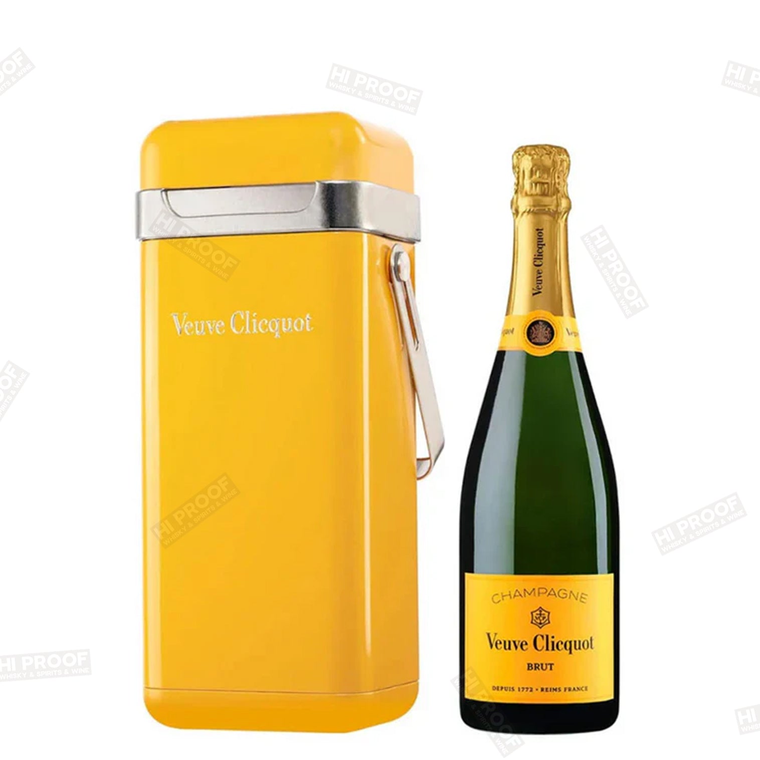 VEUVE CLICQUOT BRUT Champagne With Cooler Gift Box 750ml – Hi Proof