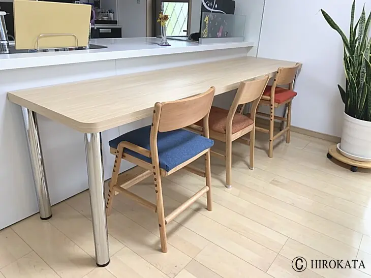 キッチンカウンター兼ダイニングテーブルのオーダーメイド