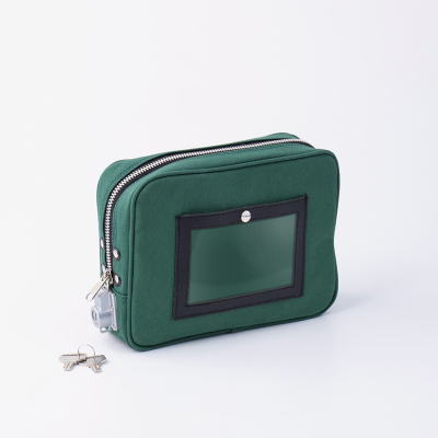 鍵付きセキュリティポーチ A5用 ネイビー｜HISAGO ヒサゴ株式会社