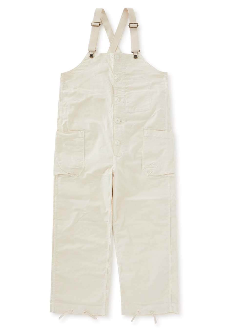 ブラッシュド ライトジャーマンクロス デッキオーバーオール | BLUE