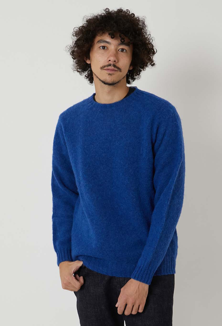 Harley シャギーブラッシュド スーパーソフト ルーズフィット クルー