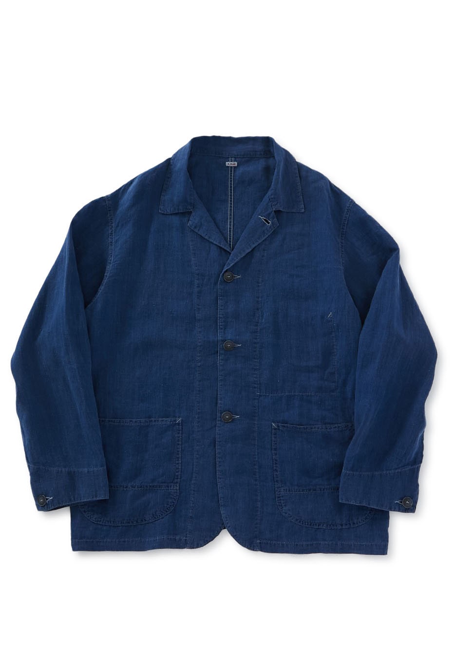 インディゴ ハイカウントリネンキャンバス ウォーンアウト 2ポケット