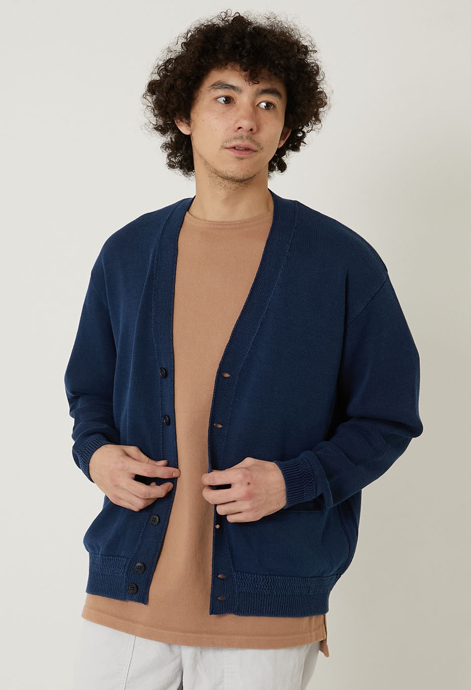 インディゴダイド コットンカーディガン | BLUE BLUE | ハリウッド